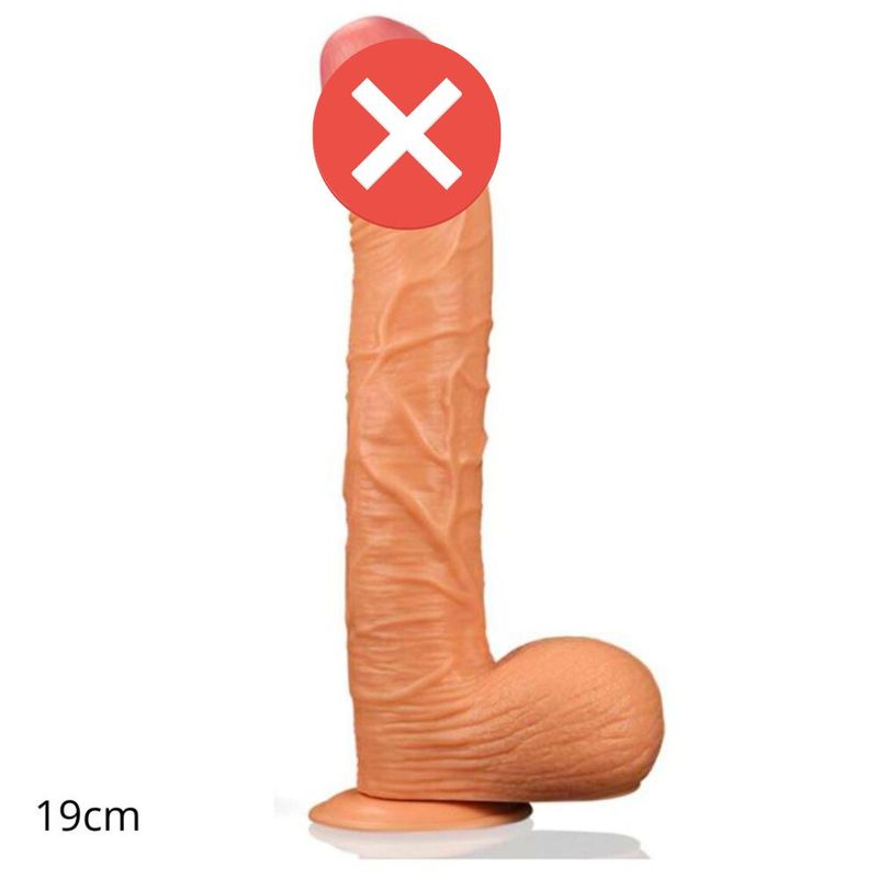 GENERICO - Consolador Dildo Realista SSP340004 19x35 cm