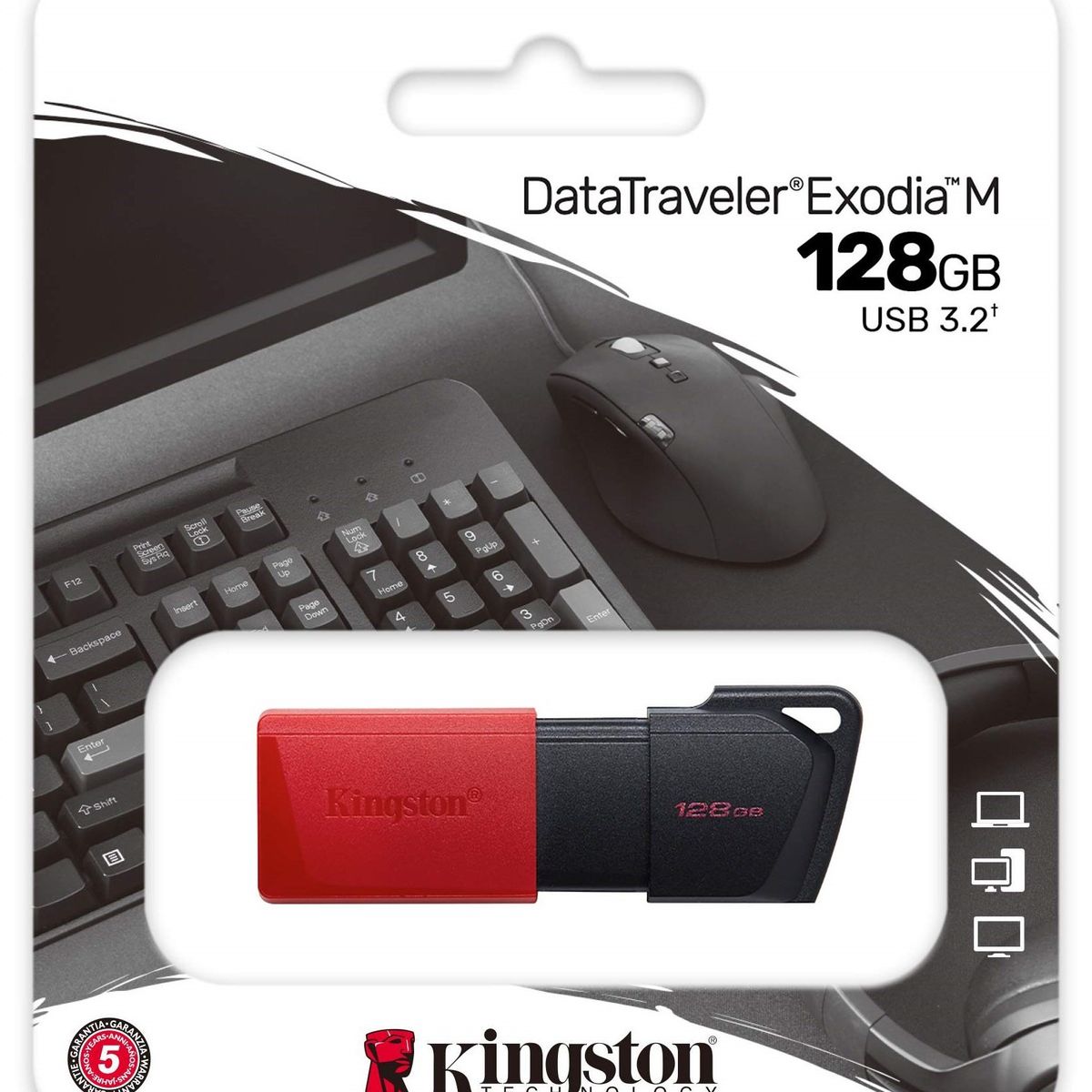 KINGSTON - Memoria USB 128GB Kingston DataTraveler Exodia M