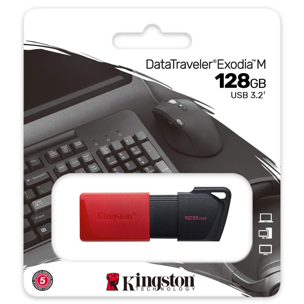 KINGSTON - Memoria USB 128GB Kingston DataTraveler Exodia M