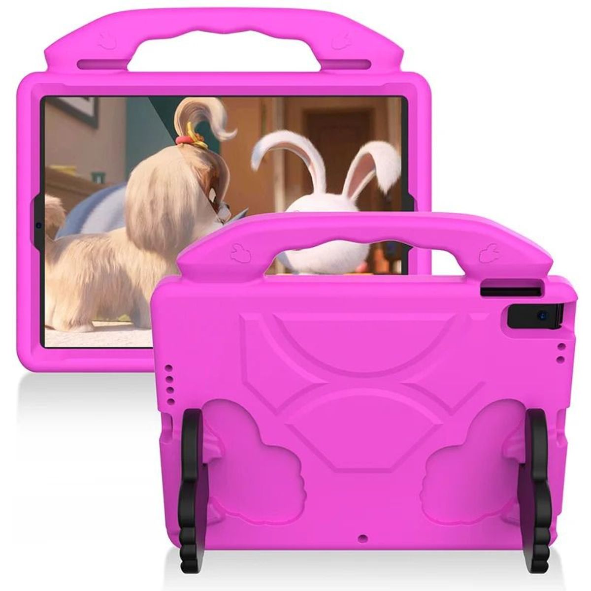 FUNDAANTIGOLPES - Funda de Goma con Diseño Like para Ipad 10ma generacion 10.9 Fucsia