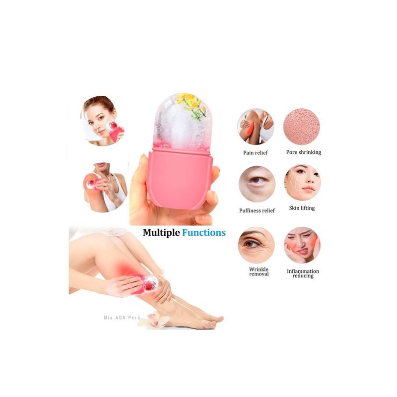 GENERICO - Rodillo de Hielo Facial Masajeador Desinflamatorio de Rostro y Ojos