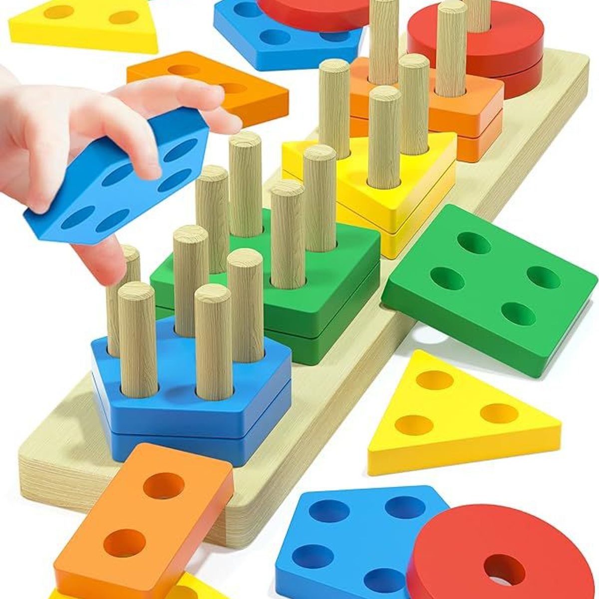 GENERICO - Juguete Didactico Formas y Figuras Geometricas Montessori