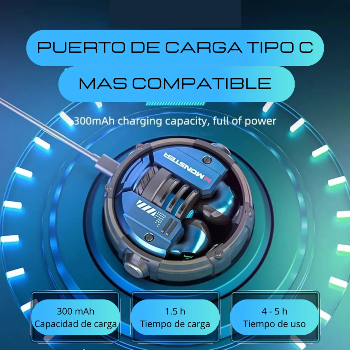 GENERICO - Audifonos Bluetooth Monster XKT10