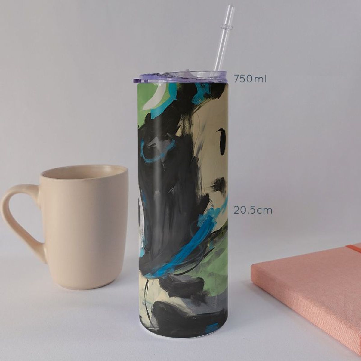 KUSTOMIT - Vaso Tomatodo Tumbler Mug Acero 750ml - Púrpura