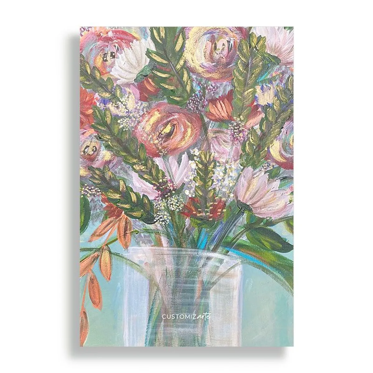 KUSTOMIT - Cuadro Decorativo Aluminio 20x30 - Jarron