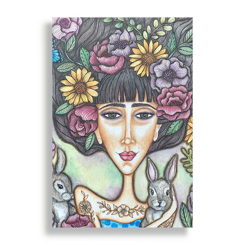 KUSTOMIT - Cuadro Decorativo Aluminio 20x30 - Brotes de Primavera