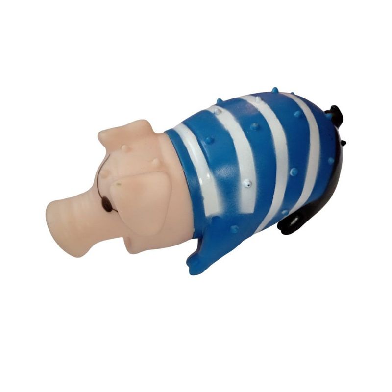 GENERICO - Juguete de goma para mascotas perro chancho pirata