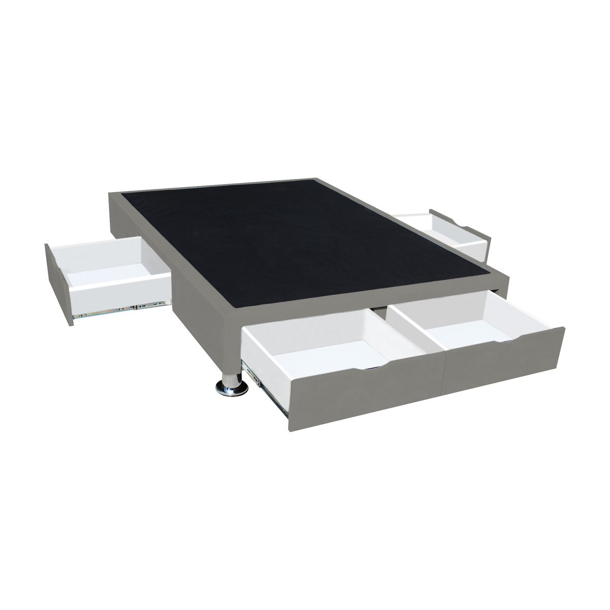 BARAKA HOME - Base de Cama Villach 1.5 Plz - Gris Oscuro