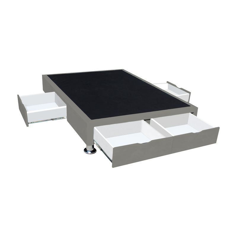BARAKA HOME - Base de Cama Villach 1.5 Plz - Gris Oscuro