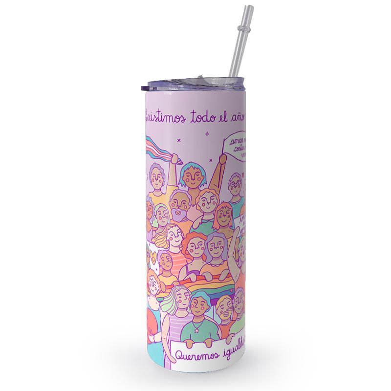 KUSTOMIT - Vaso Tomatodo Tumbler Mug Acero 750ml - Marcha