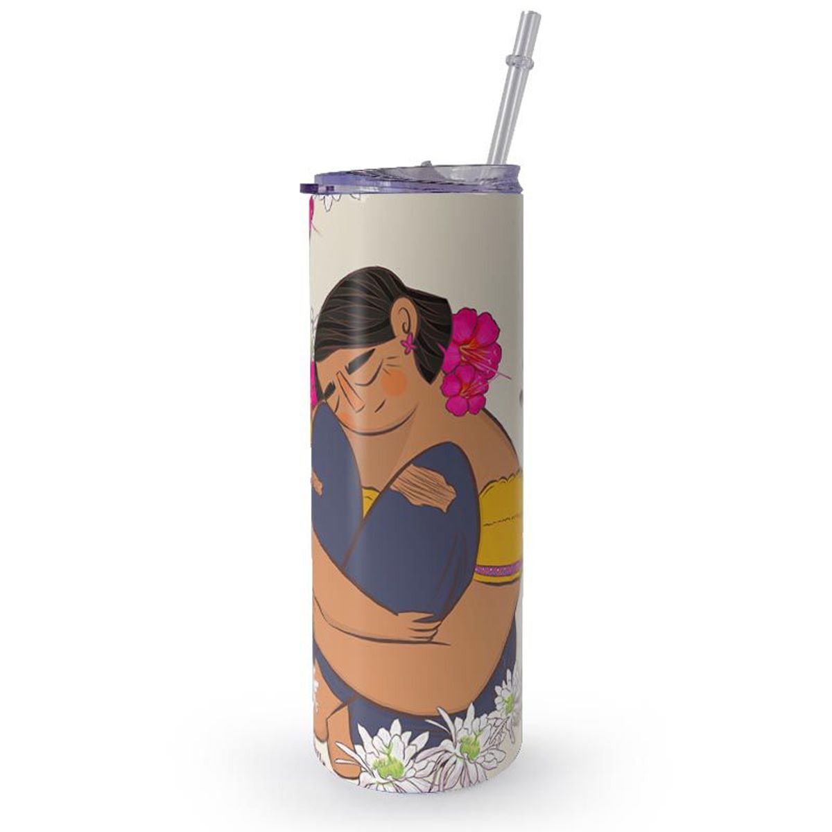 KUSTOMIT - Vaso Tomatodo Tumbler Mug Acero 750ml - Abrázate