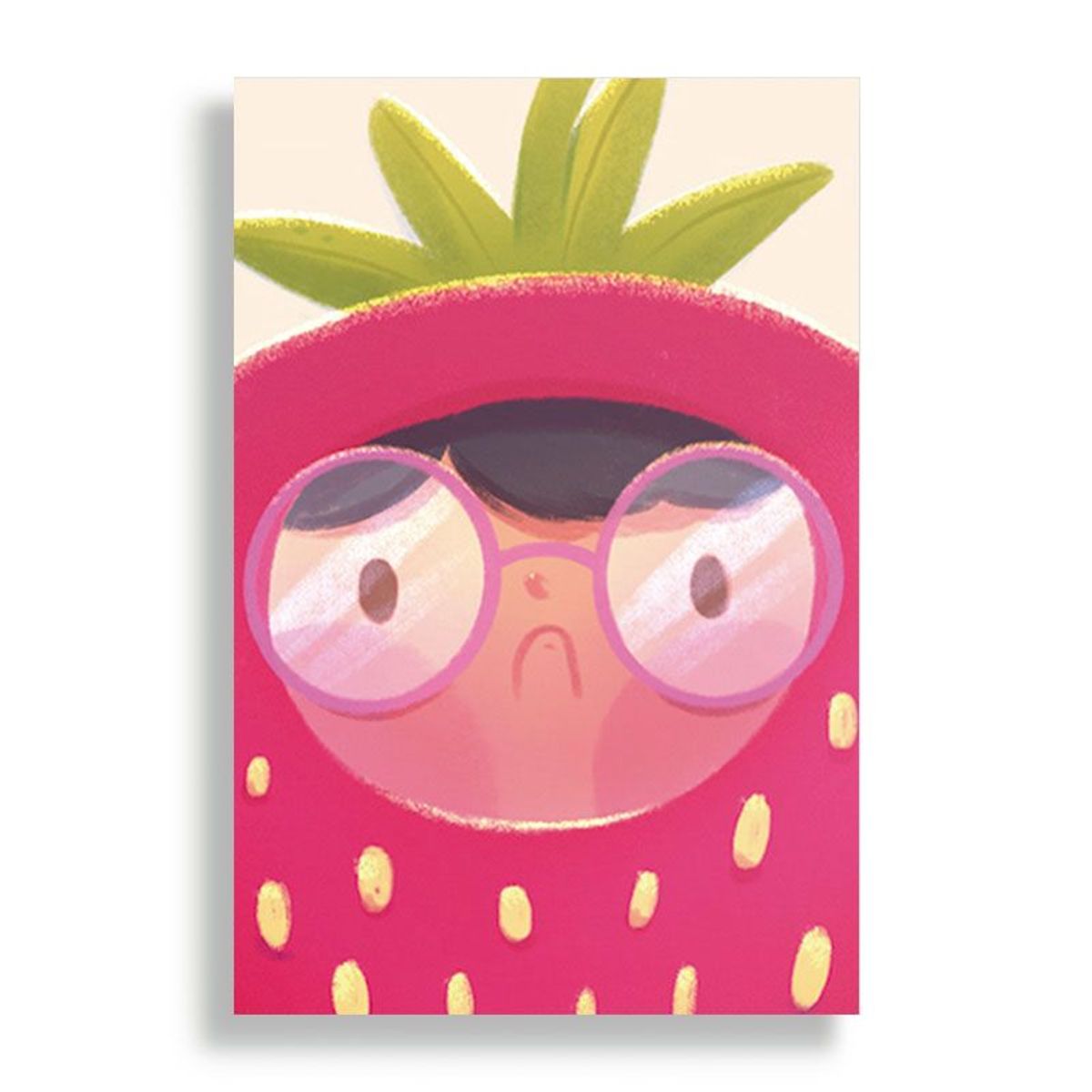 KUSTOMIT - Cuadro Decorativo Aluminio 20x30 - Niñe fresa