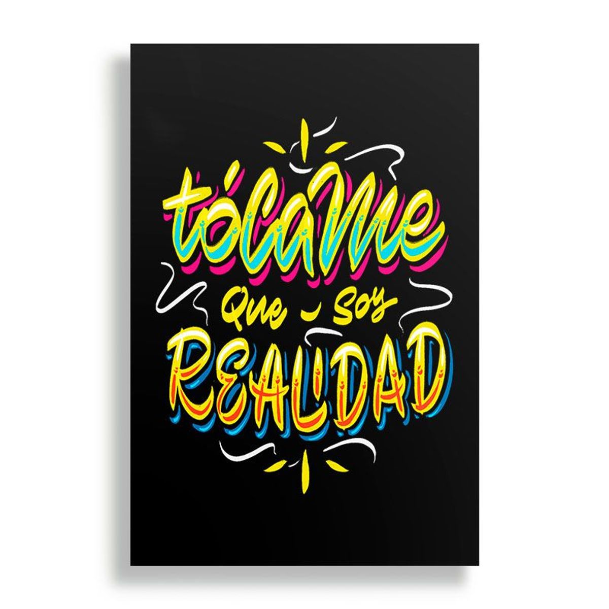 KUSTOMIT - Cuadro Decorativo Aluminio 20x30 - Soy Realidad