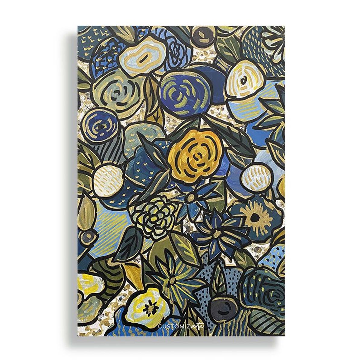 KUSTOMIT - Cuadro Decorativo Aluminio 20x30 - Noni Azul