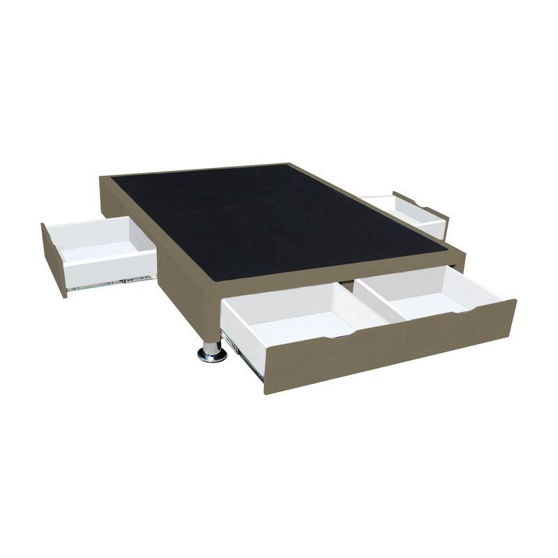 BARAKA HOME - Base de Cama Villach 1.5 Plz - Beige Oscuro