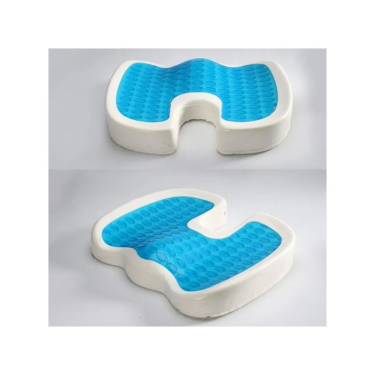 GENERICO - Cojín Lumbar Viscoelástica Ortopédica Gel + Funda
