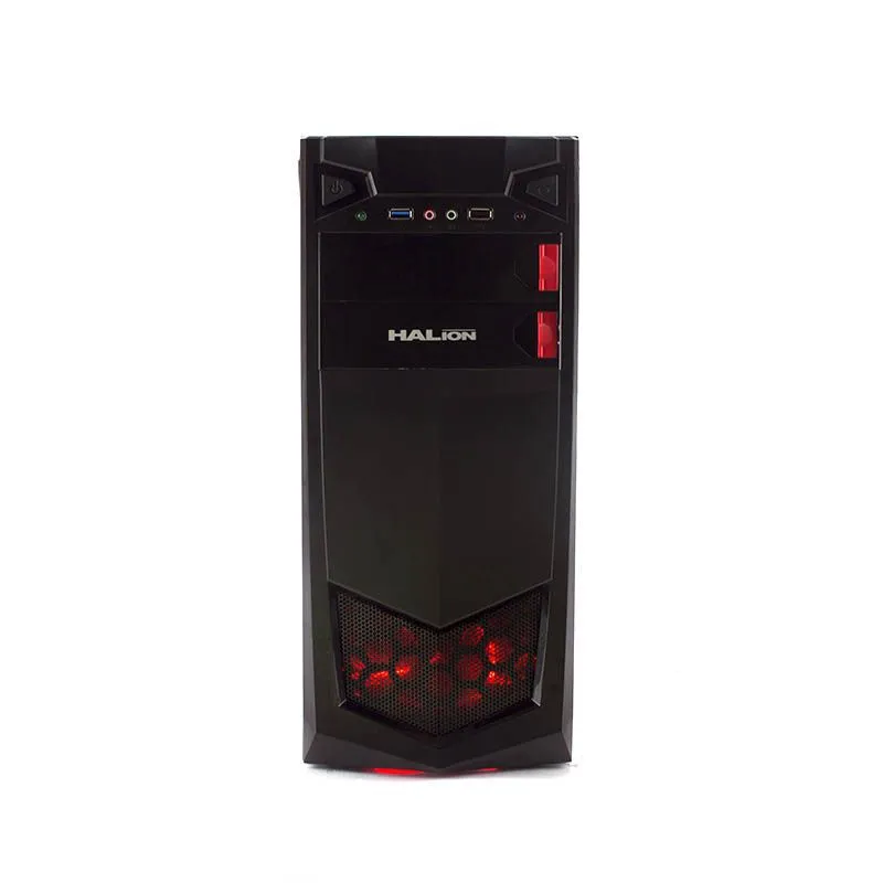 HALION - CASE ATX HALION STORM 7223 350W, LED ROJO, USB 3.0