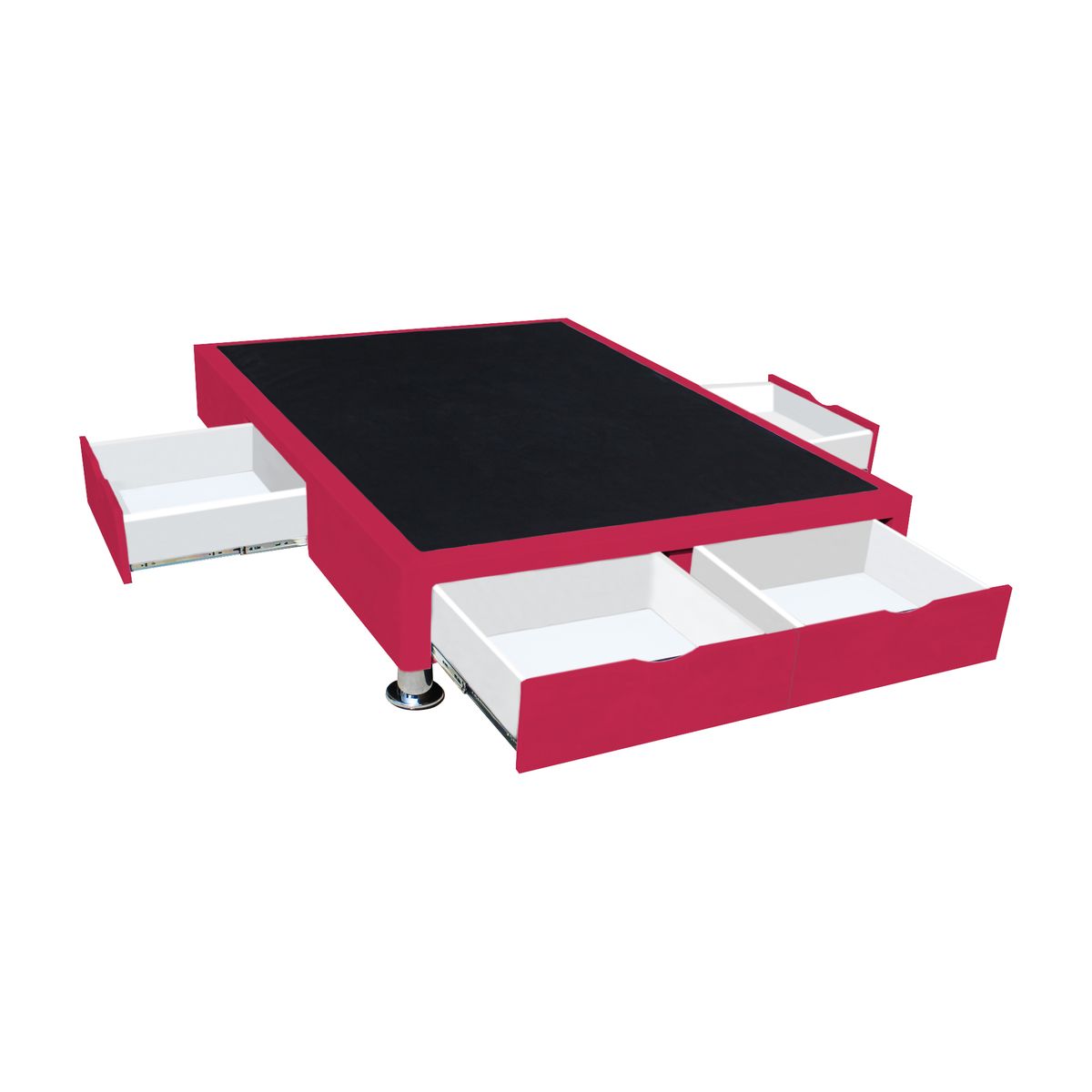 BARAKA HOME - Base de Cama Villach 1.5 Plz - Rojo