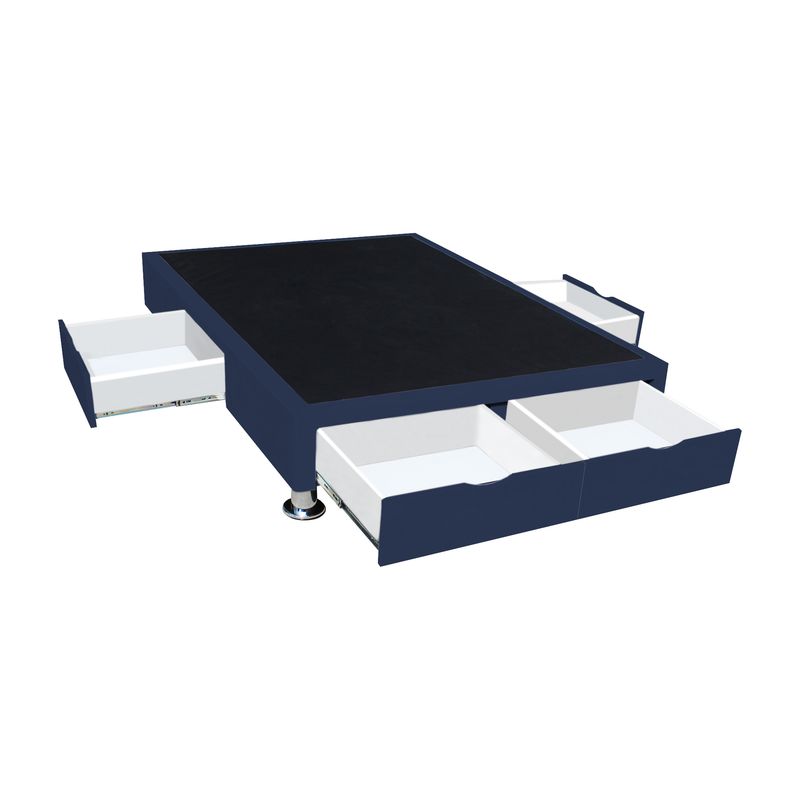 BARAKA HOME - Base de Cama Villach 1.5 Plz - Azul Marino