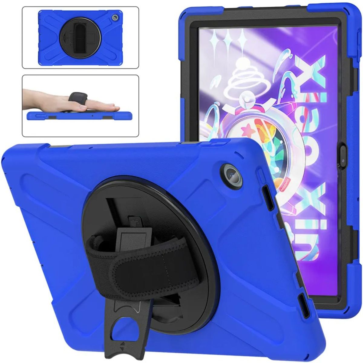 FUNDAANTIGOLPES - Funda Armor para Tablet Lenovo M10 Plus 3ra Gen 10.1" Tb-328f  Azul