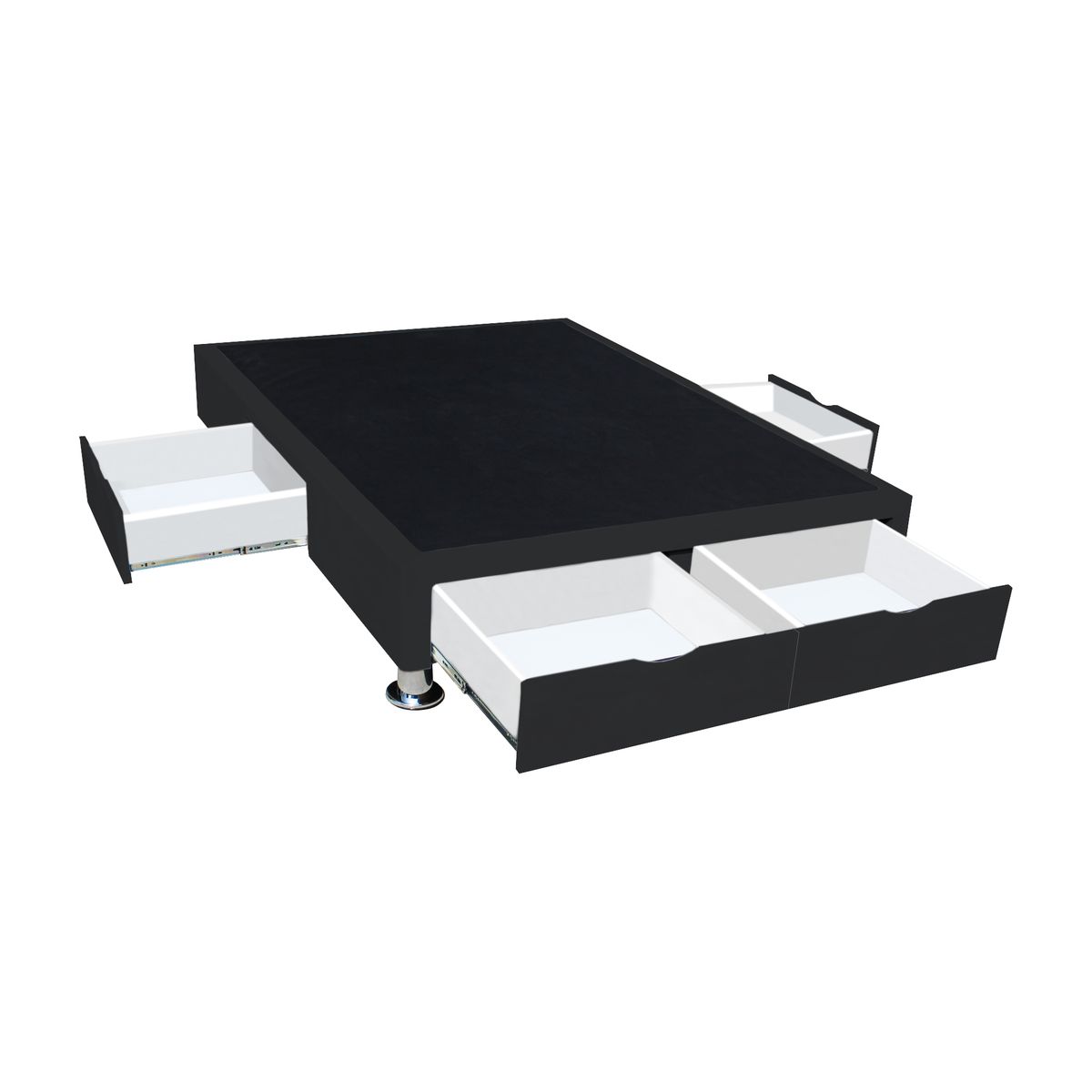 BARAKA HOME - Base de Cama Villach 2 Plz - Negro