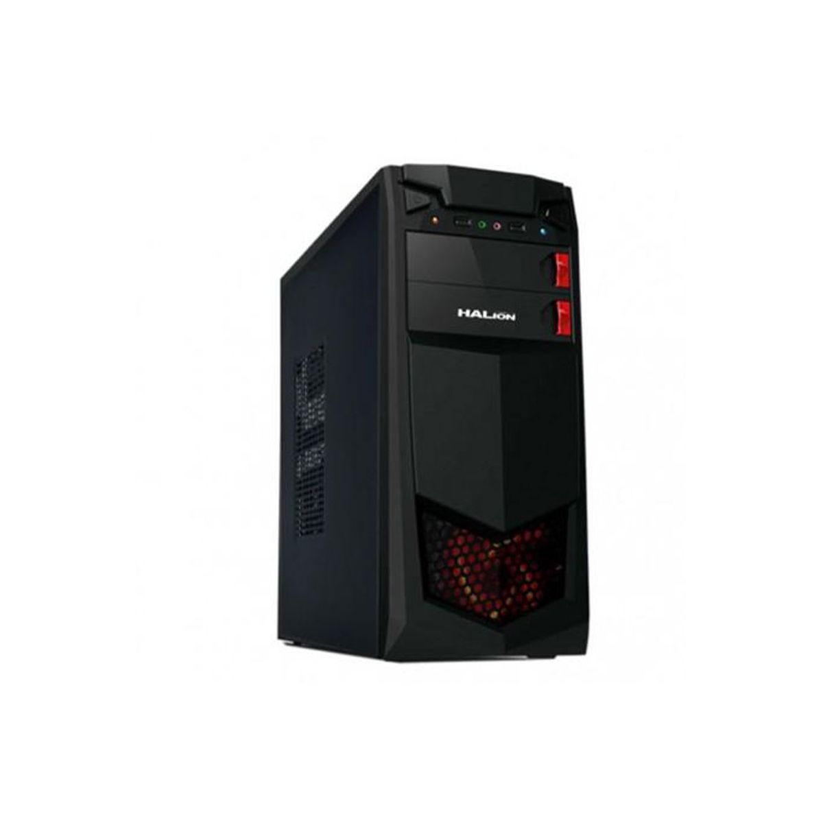 HALION - CASE ATX HALION STORM 7223 350W, LED ROJO, USB 3.0