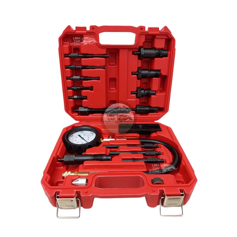 GENERICO - Kit Completo Compresimetro Diesel Pretrolero Tooltech