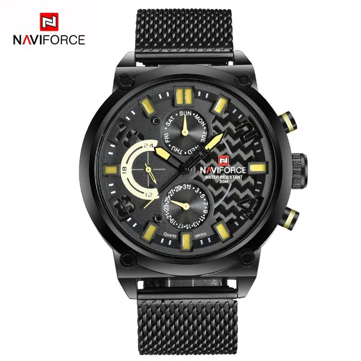 NAVIFORCE - Reloj Naviforce Acero Negro NAV-7
