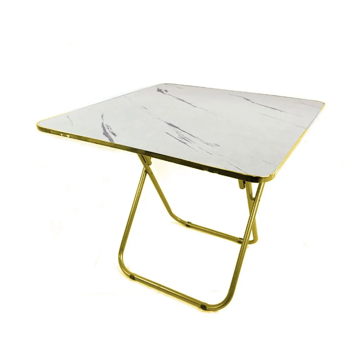 GENERICO - Mesa Mesita Blanca Plegable Multiuso 60cm Dormitorio Sala Playa Blanca