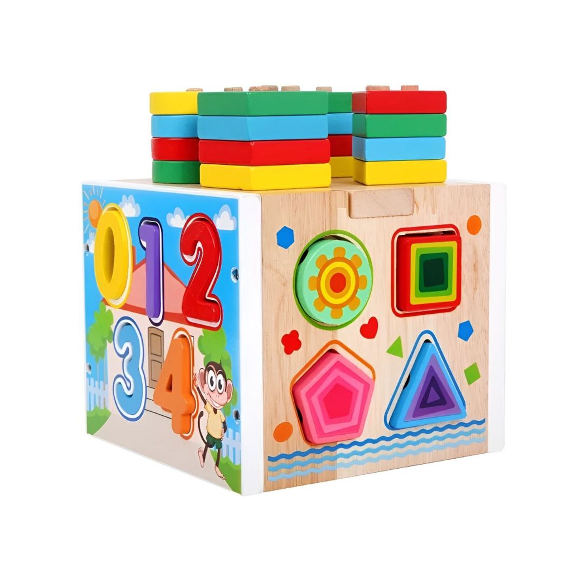 GENERICO - Cubo Didáctico Encaje Con Dificultad