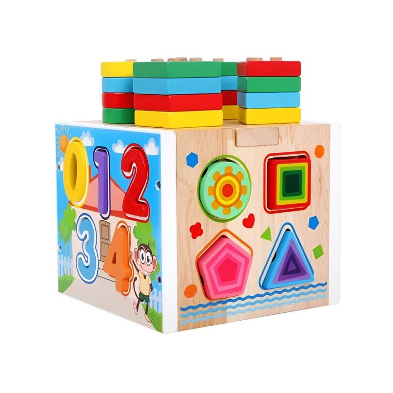 GENERICO - Cubo Didáctico Encaje Con Dificultad