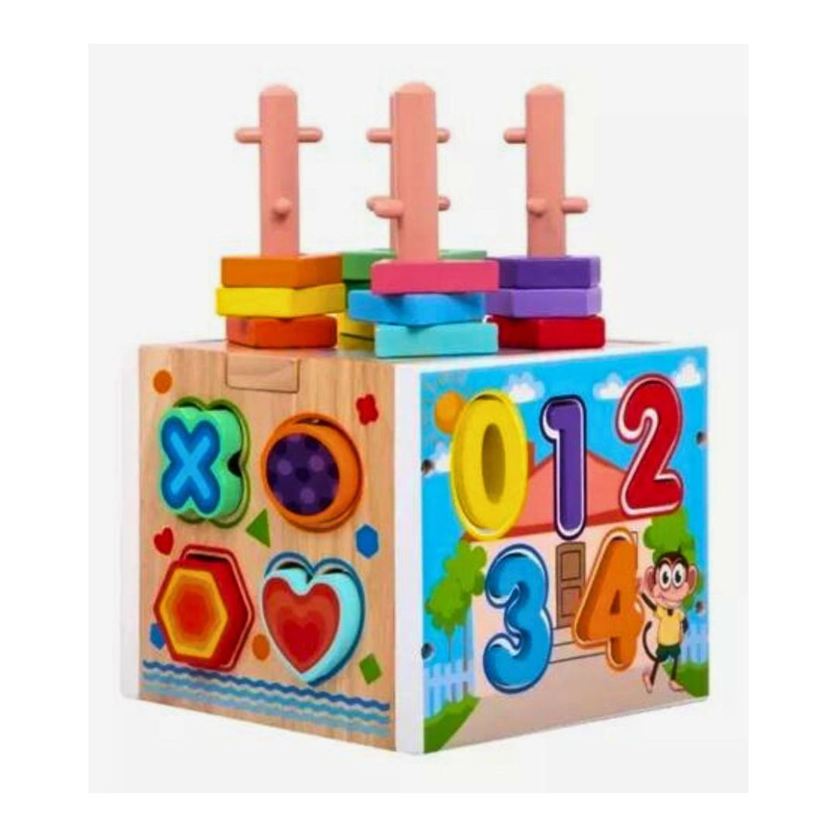 GENERICO - Cubo Didáctico Encaje Con Dificultad