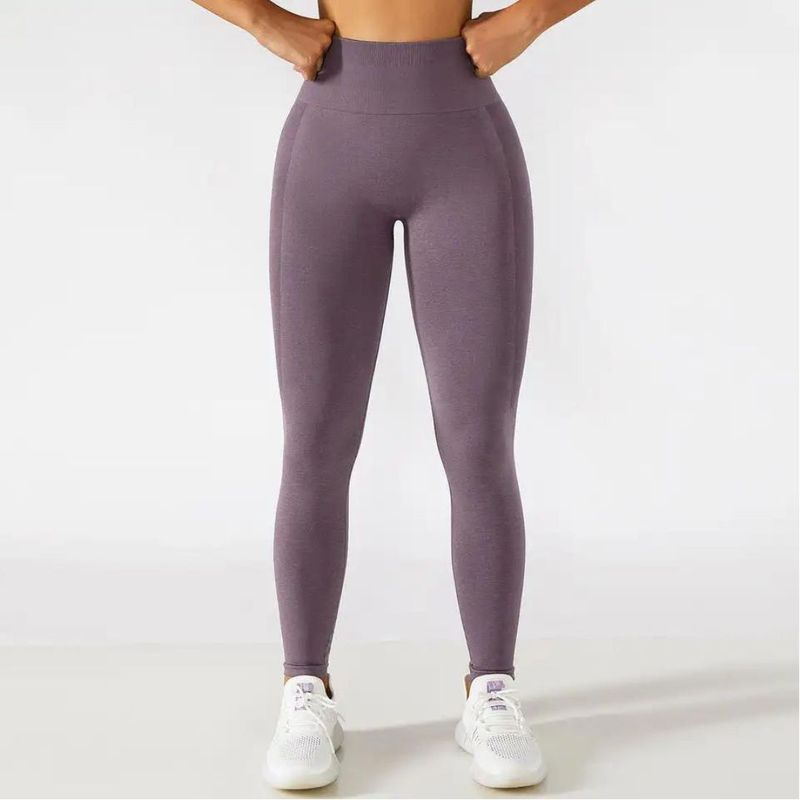 GENERICO - Leggin Deportivo Sin Costuras Morado - Legging Push-Up -Ropa deportiva