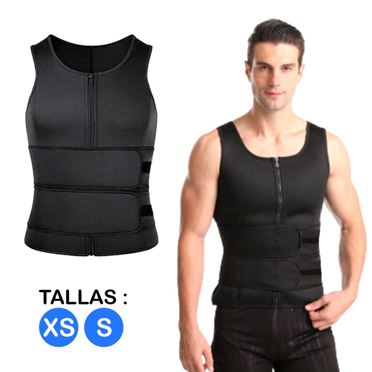 GENERICO - CHALECO DOBLE AJUSTE NEOPRENO DE HOMBRE