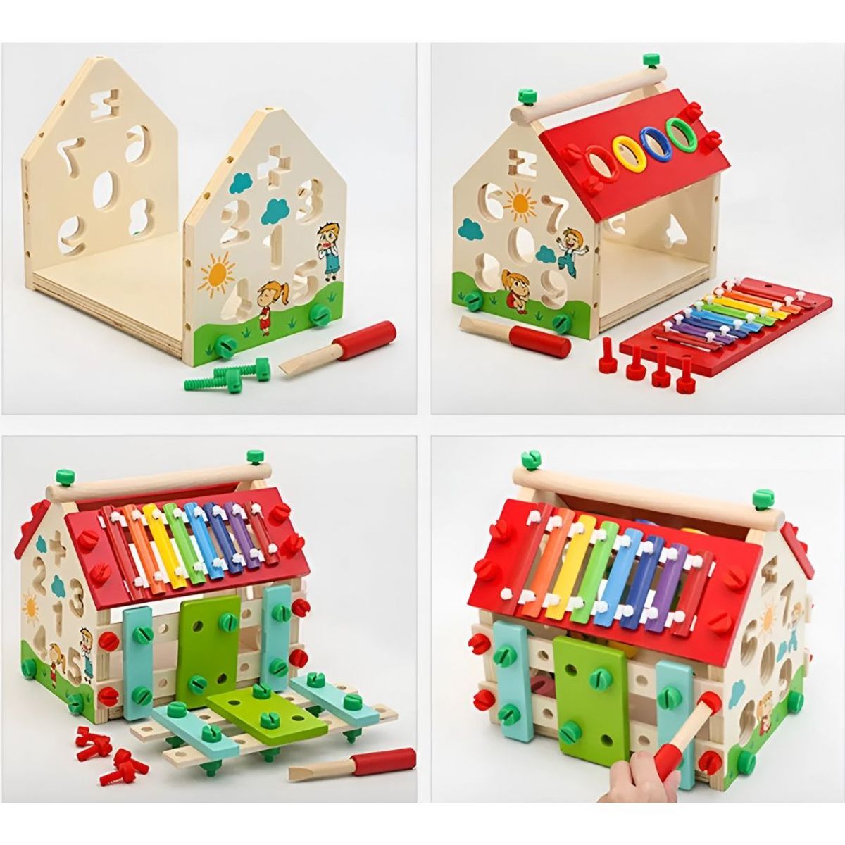 GENERICO - Casa Didáctica Multifuncional Con Xilófono