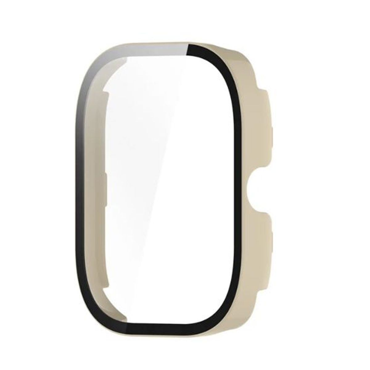 GENERICO - Bumper con Vidrio incorporado para Redmi Watch 4 - Beige
