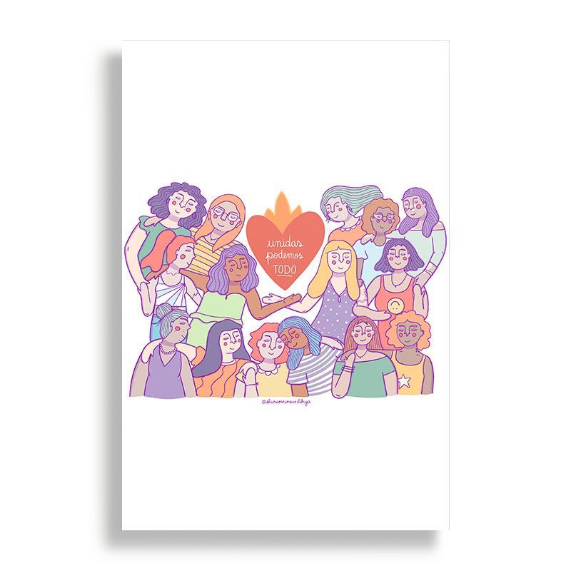 KUSTOMIT - Cuadro Decorativo Aluminio 20x30 - Juntas podemos todo