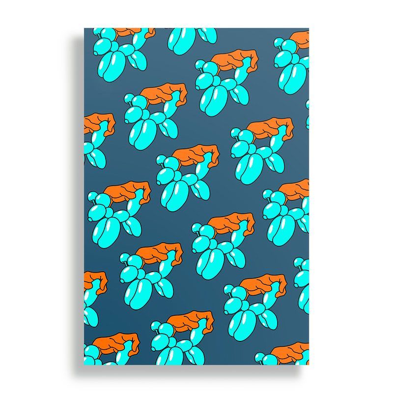 KUSTOMIT - Cuadro Decorativo Aluminio 20x30 - Globo fts azul