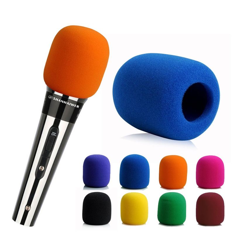 GENERICO - Esponja protector para microfono dinamico inalambrico Azul unidad