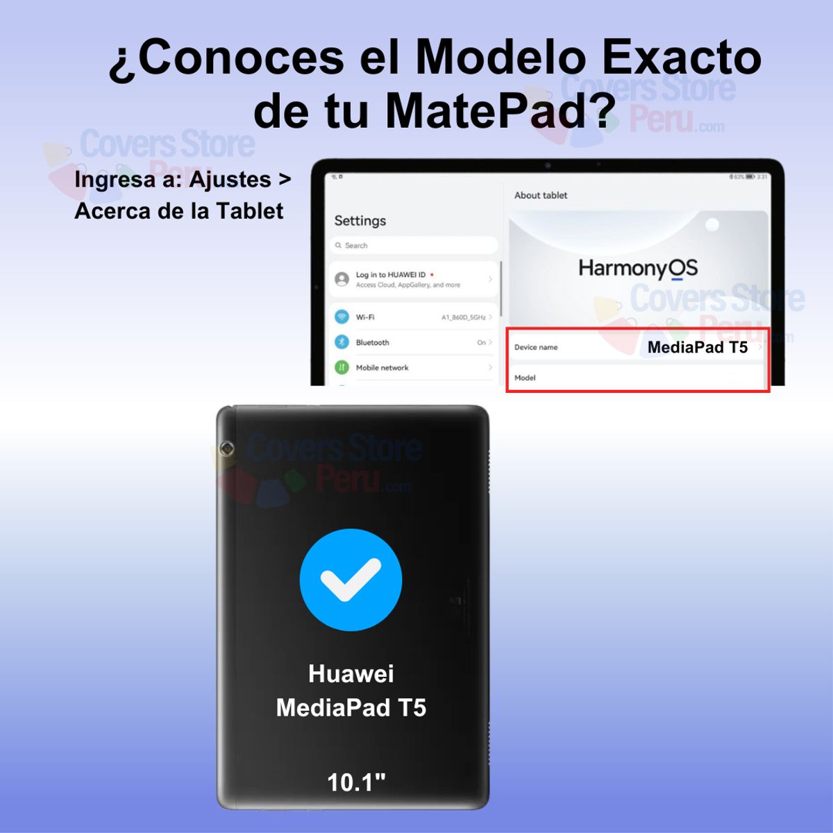 GENERICO - Funda para Huawei MediaPad T5 10 101 de Maleta en Goma Morada