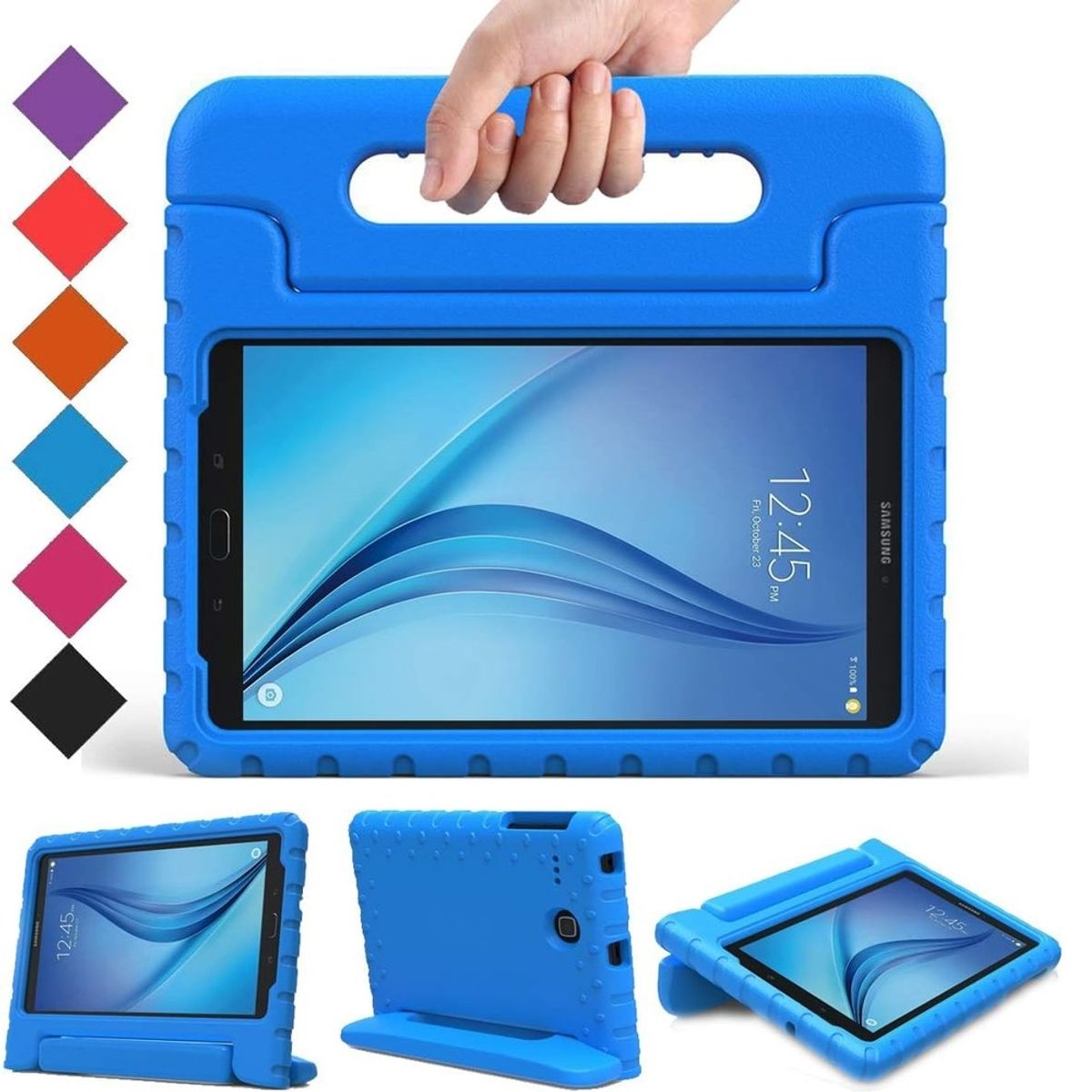 GENERICO - Funda para Lenovo Tab M10 Plus 2da Gen 103 de Maleta Goma Azul