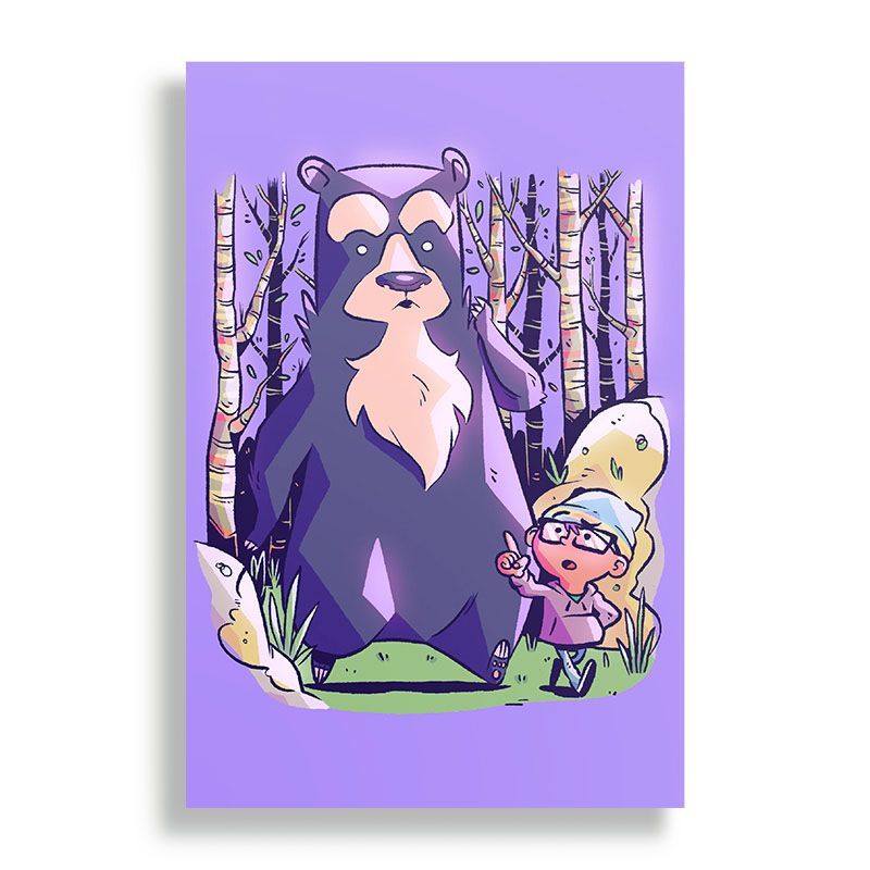 KUSTOMIT - Cuadro Decorativo Aluminio 20x30 - Oso