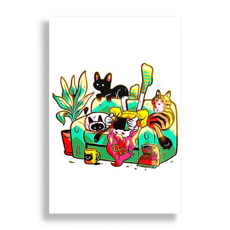 KUSTOMIT - Cuadro Decorativo Aluminio 20x30 - Gatos