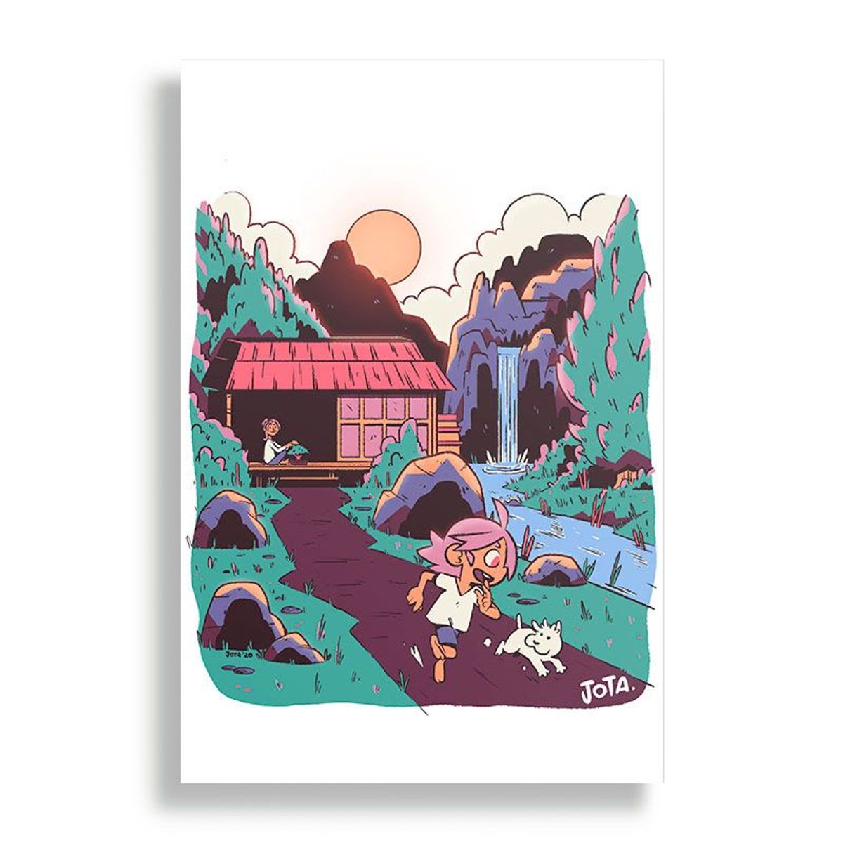 KUSTOMIT - Cuadro Decorativo Aluminio 20x30 - Casita