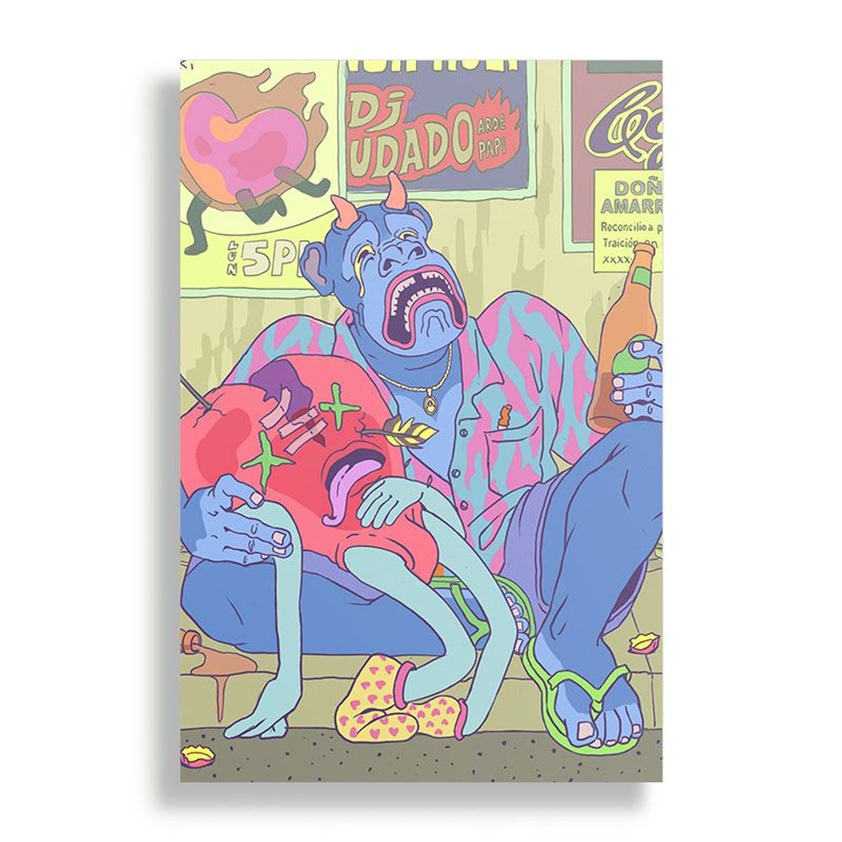 KUSTOMIT - Cuadro Decorativo Aluminio 20x30 - Amarre