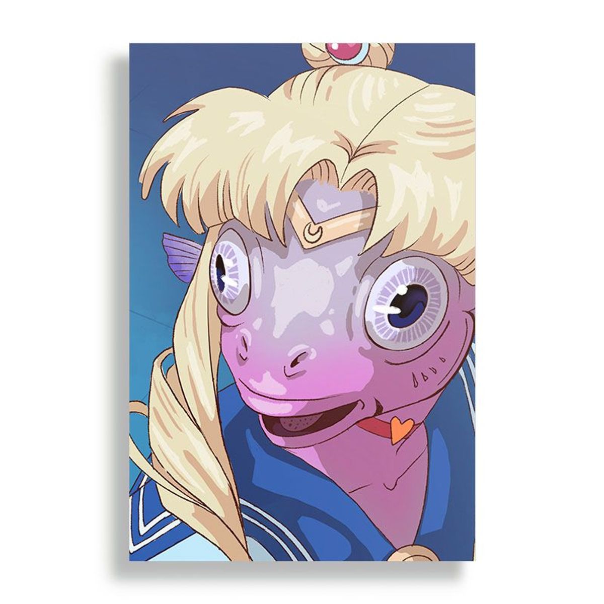 KUSTOMIT - Cuadro Decorativo Aluminio 20x30 - Sailor branquias