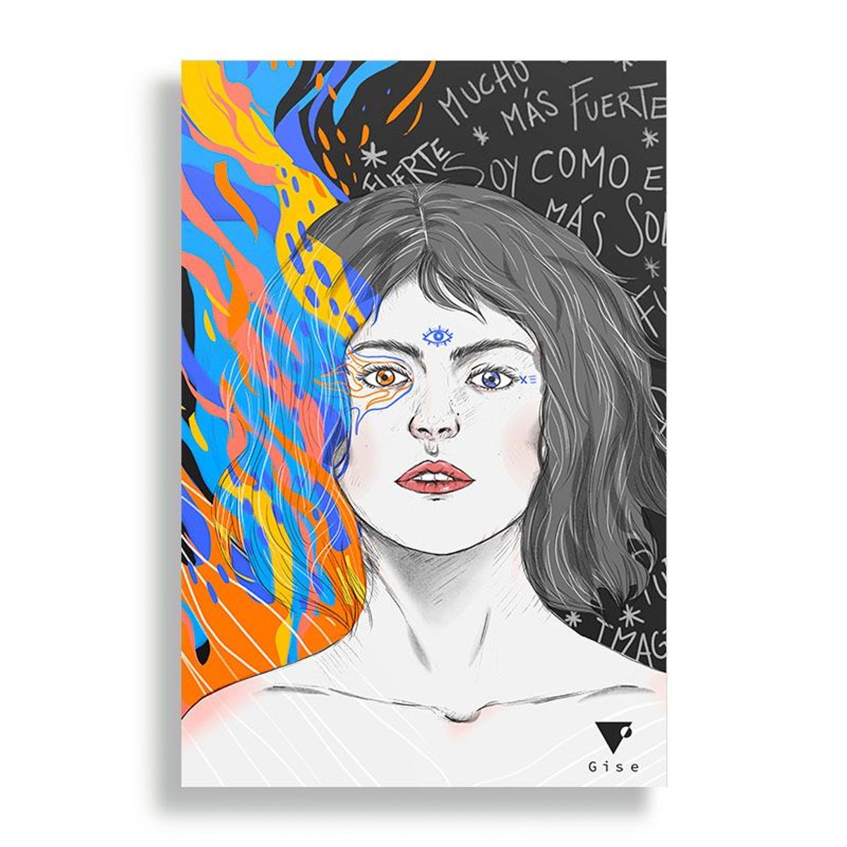 KUSTOMIT - Cuadro Decorativo Aluminio 20x30 - Como el sol