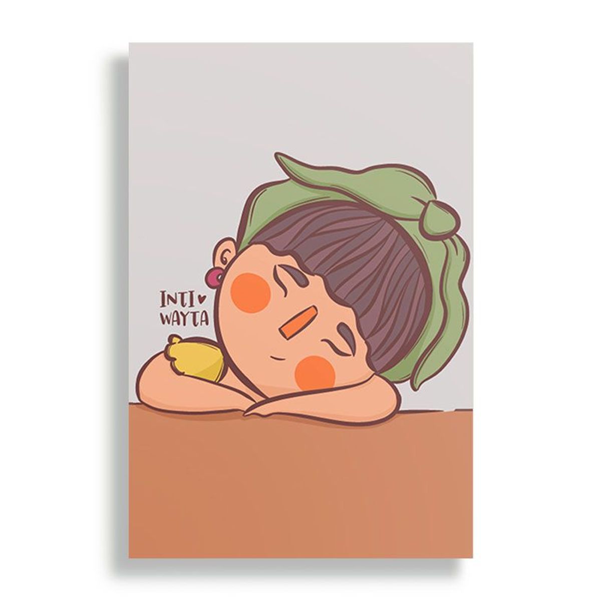 KUSTOMIT - Cuadro Decorativo Aluminio 20x30 - Chicas pin up Verde