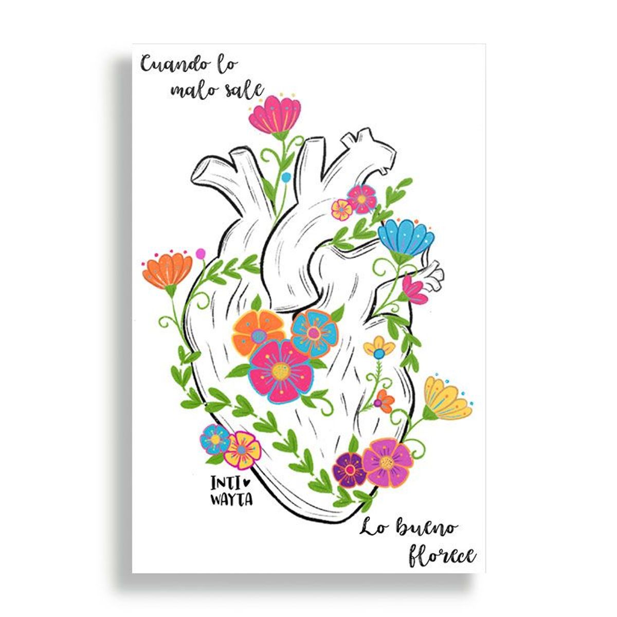 KUSTOMIT - Cuadro Decorativo Aluminio 20x30 - Cuando lo malo sale lo bueno