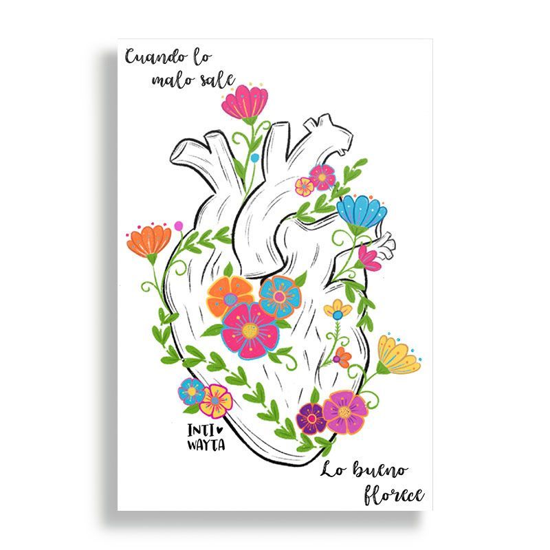 KUSTOMIT - Cuadro Decorativo Aluminio 20x30 - Cuando lo malo sale lo bueno